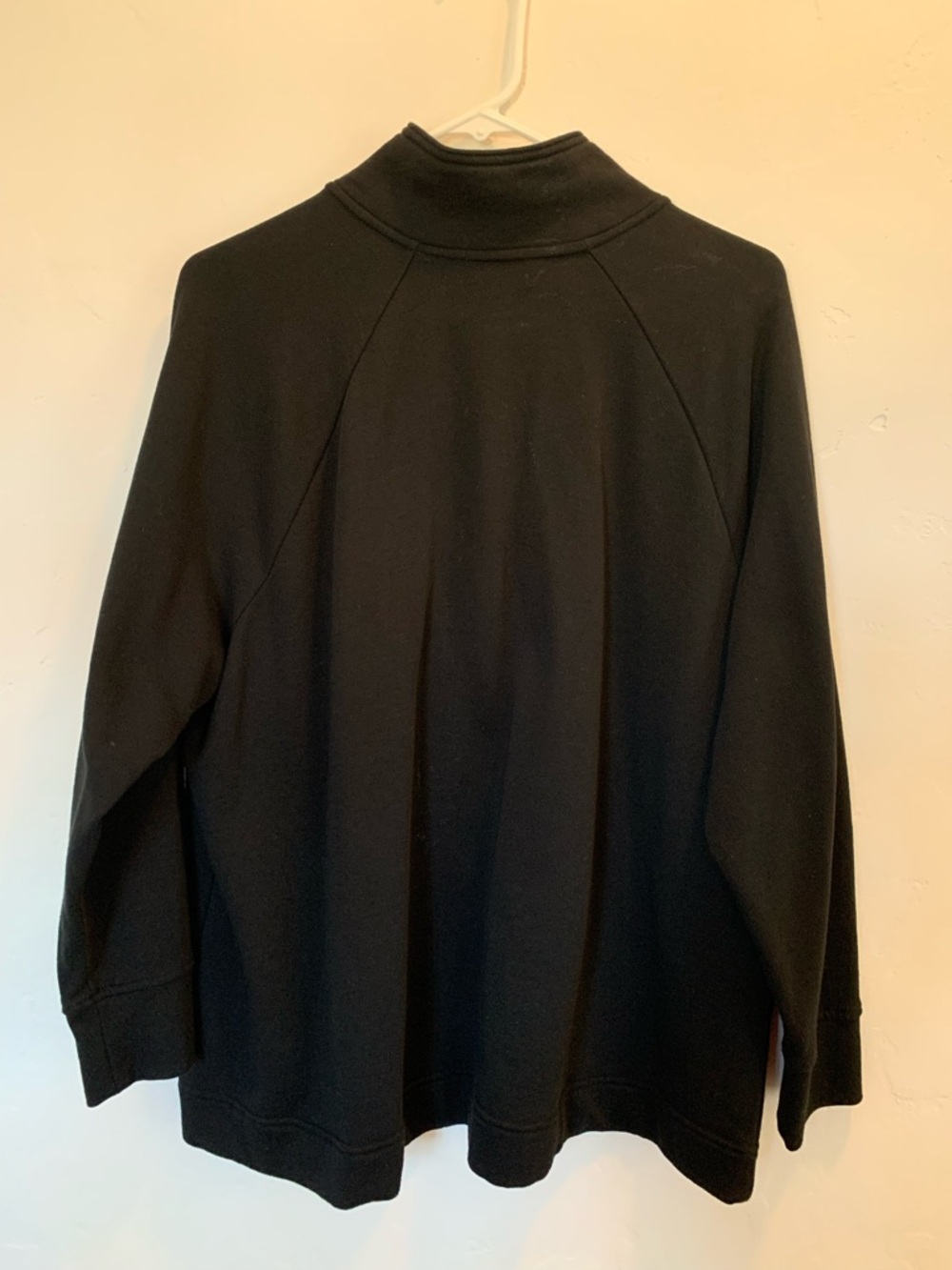 Terra & Sky Sweatshirt Black 1/2 Zip Size 1X - Picture 3 of 11